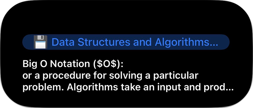 Live Activity — Data Structures and Algorithms flashcard