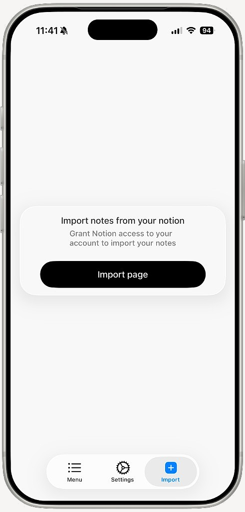 Import notes from your Notion